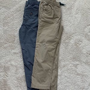 NWOT Boys Carter’s pull on pants - Gray & Khaki 8
